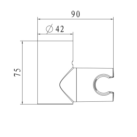 Настенный держатель WONZON & WOGHAND, Хром (WW-994224-CR)