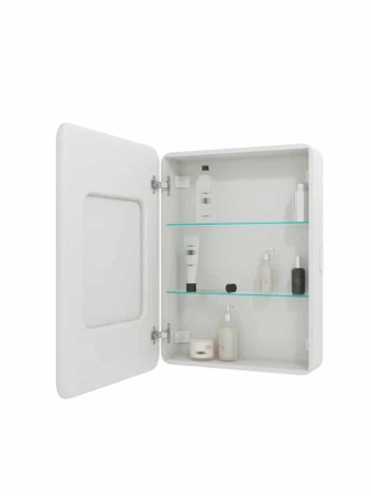 Зеркало-шкаф Taliente CBled 55 см TA-CBled-EL5580L белый с подсветкой с розеткой левый