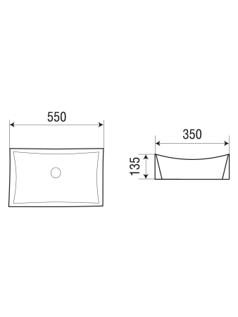 Раковина накладная WeltWasser WW SK ELBACH 1002