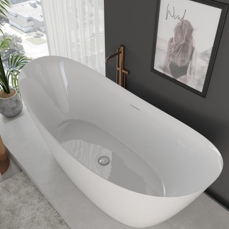 Ванна AQUAme акриловая отдельностоящая AQM3504GW