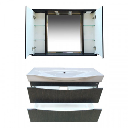 Зеркало-шкаф Misty Элвис 105 венге