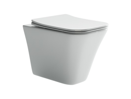 Подвесной унитаз Mono Rimless 350х360 белый