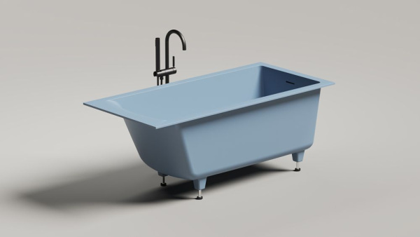 Ванна встраиваемая Salini CASCATA KIT 150x70, S-Sense, матовый белый 105012M