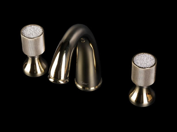 Смеситель для раковины Boheme Royal Cristal 297-Royal/CRST Золото