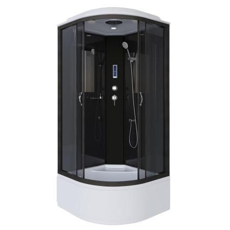 Душевая кабина Niagara Classic NG-6508-14P (90х90х215) высокий поддон(40см),черный,стекло тонированное