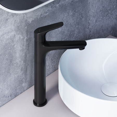 770250301 Jupiter Смеситель для умывальника Damixa высокий, черный