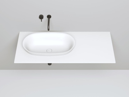 Раковина полувстраиваемая Salini MAREA 01, белый, 1802101G