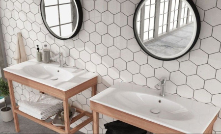 Раковина ISVEA SistemaX 10SX51101SV ультратонкая 101см цвет белый 10SX51101SV