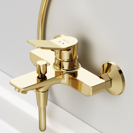 F85A10099 X-Joy, Смеситель для ванны и душа AM.PM, золото