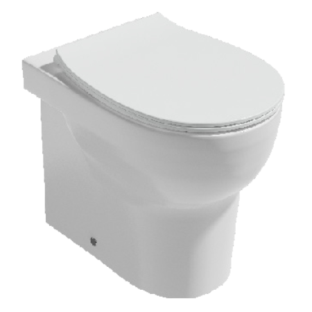 Унитаз ISVEA Absolute приставной 347*500*410 белый 10AB10002SV