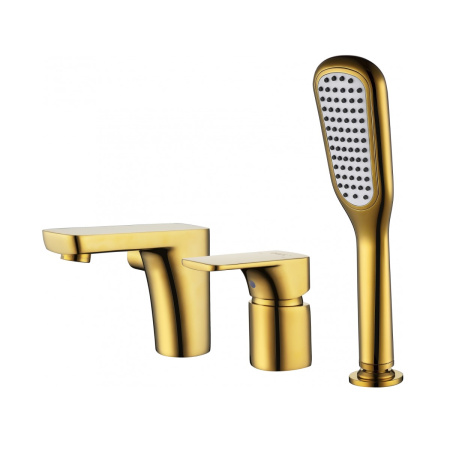 Смеситель на борт ванны D&K Berlin DA1434903, золото