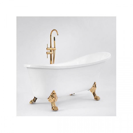 Акриловая ванна Rea BRASSO 160 GOLD Siphon REA-W5631