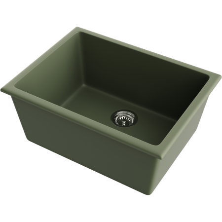 Кухонная мойка Omoikiri Okinoshima 61-U/I-OL Natceramic/olive 4997064