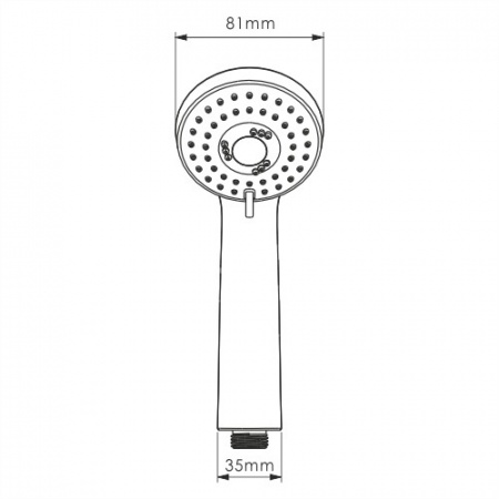 Лейка для душа WasserKRAFT Wern A120