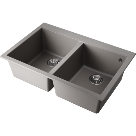 Кухонная мойка Omoikiri Bosen 80-2-GR Tetogranit/leningrad grey 4993569