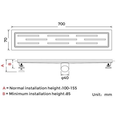 Душевой трап Gappo G87007-1