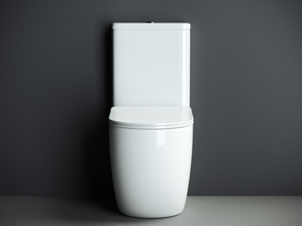 Напольный пристенный унитаз Ceramicanova Mia Rimless, Белый, CN1801