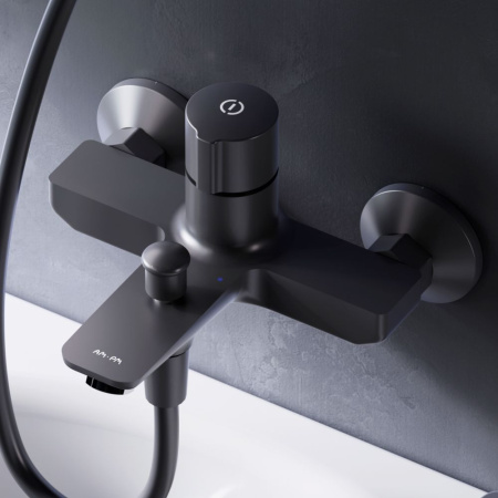 F85A10522_xxx X-Joy TouchReel Смеситель для ванны и душа AM.PM нажимной, чёрный