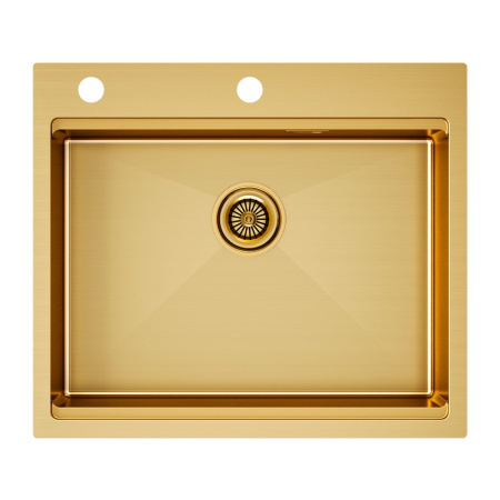 Мойка Paulmark KRONER-PRO 59 PM705951-BG 510х590х200 мм, нержавеющая сталь, брашированное золото