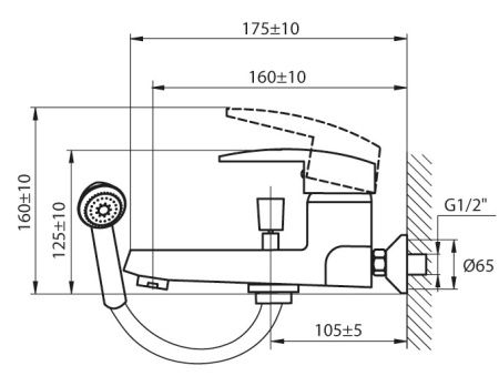 Смеситель для ванны Ahti Savo SV405001