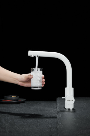 Смеситель для кухни Paulmark ESSEN Es213011-431TW, белый матовый полностью