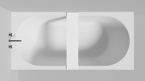 Полка для встраиваемой ванны Salini GABBIANO IN 880, покраска по RAL Classic, 1906208MF