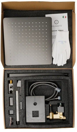 Душевая система скрытого монтажа FILARETE Fing FL1043 (Графит)