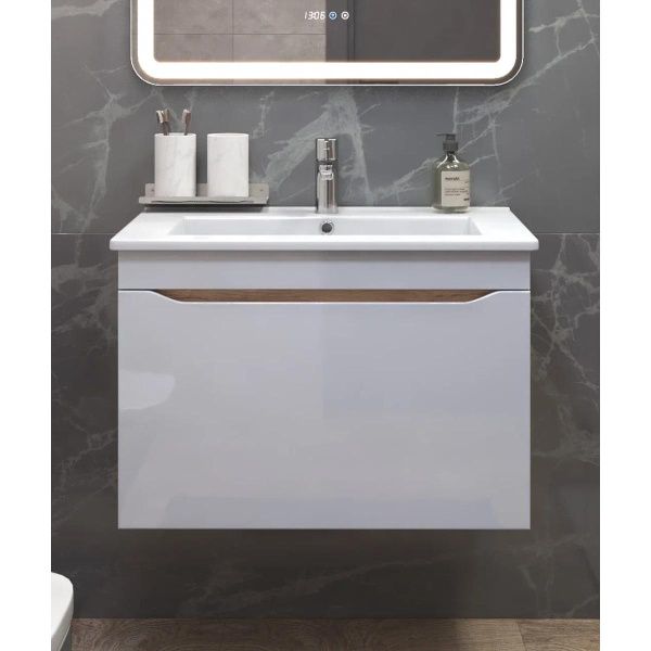 Тумба под раковину подвесная VIGO Grani tp.GRI.OSK.75.1Y дуб золотой, 75 см