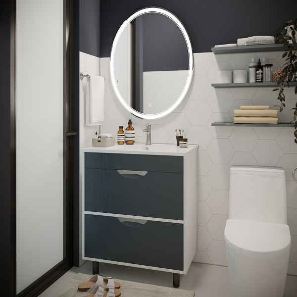 Тумба д/ванной MIXLINE "Байкал-75"  под ум.Quadro-75 (550385)