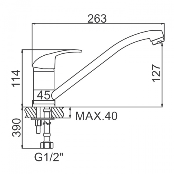 Смеситель для мойки Ledeme H15 L4815