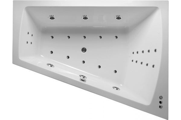 Ванна акриловая правосторонняя Vayer Trinity Гл000006819, 170x130