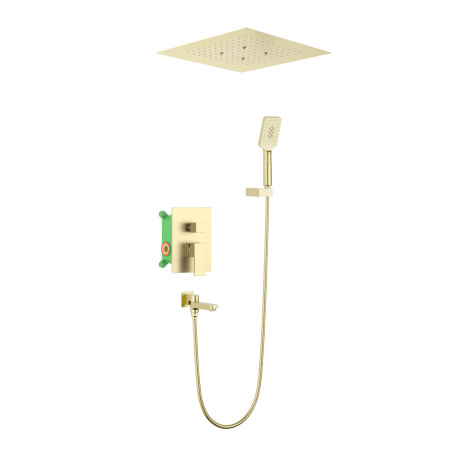 Встраиваемая душевая система TIMO Selene SX-2039/17SM, матовое золото