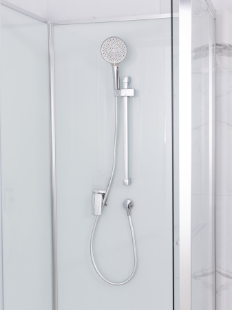 Душевая кабина AQUABATH ATLAS AB-1002S (прямоугольная, 90x90, хром, с поддоном, сифоном, без крыши)