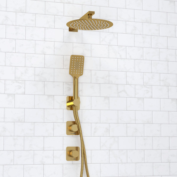 A8251.306.180.259.285.194.201 Встраиваемый комплект для душа WasserKRAFT с верхней душевой насадкой и лейкой