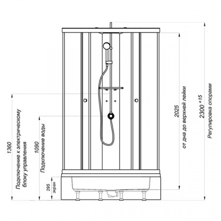 Душевая кабина Triton Рио 3 90х90