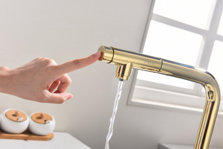 Смеситель для кухни Paulmark URBAN Ur213104-G, золото