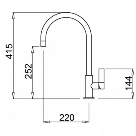 Смеситель для мойки Elleci Volta G43 Tortora MGKVTA43