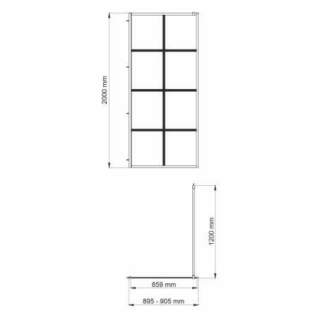 Душевая перегородка WasserKRAFT Glan 66W39