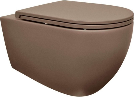 Унитаз ISVEA Infinity подвесной 365*530*400 -коричневый матовый 10NF02001SV-2H