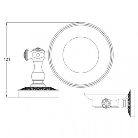 Мыльница для ванной комнаты ZorG AZR 06 BR