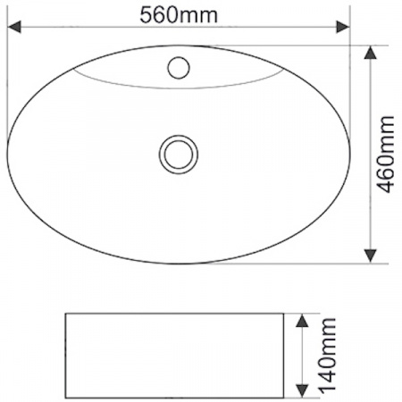 Раковина MELANA MLN-T4031