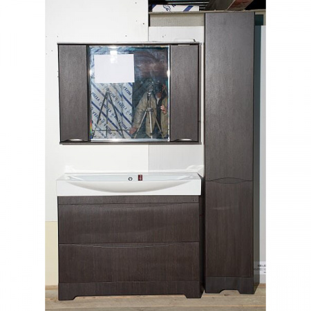 Зеркало-шкаф Misty Элвис 105 венге