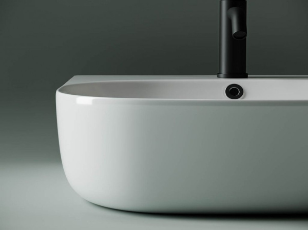 Умывальник накладной прямоугольный пристенный Ceramicanova Element 490*445*145мм, Белый, CN5011