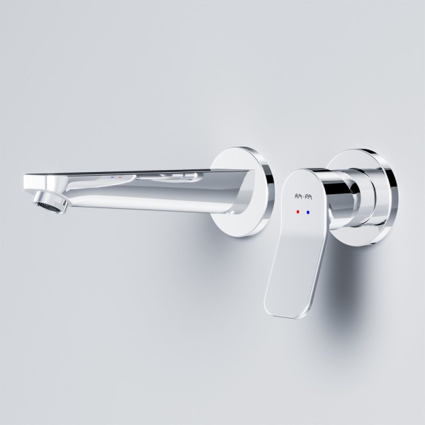 F85A72600 X-Joy Смеситель для умывальника AM.PM монтируемый в стену, хром