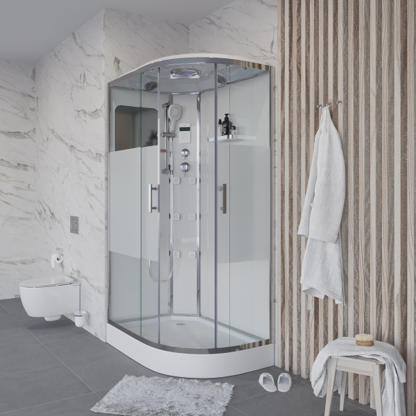 Душевая кабина Niagara Ultra NG-303-01L (120х80х220) низкий поддон(16см),стекло матовое,4 места