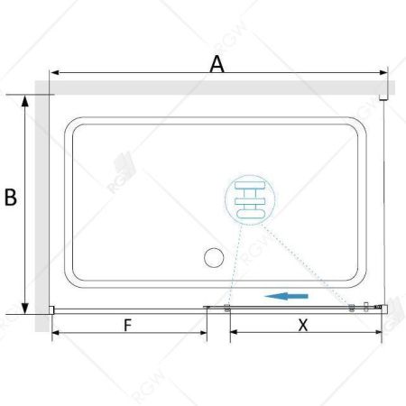 Душевой уголок RGW SV-42B (SV-12B + Z-050-2B) 32324280-014 100х80х195 см, черный