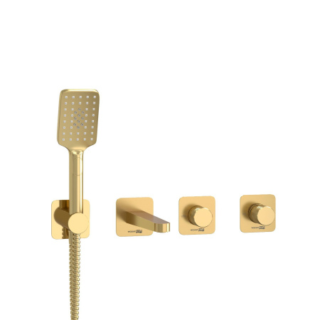 Встраиваемый комплект для ванны WasserKRAFT с лейкой и изливом A8251.306.308.285.194.201