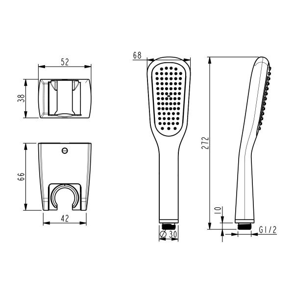 Смеситель Lemark Ursus LM7251BL универсальный