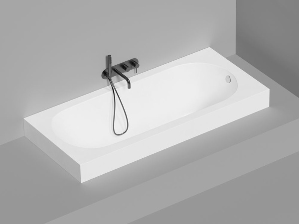 Ванна встраиваемая Salini ORNELLA 180x80 покраска по RAL полностью, S-Stone, матовый 102322MF