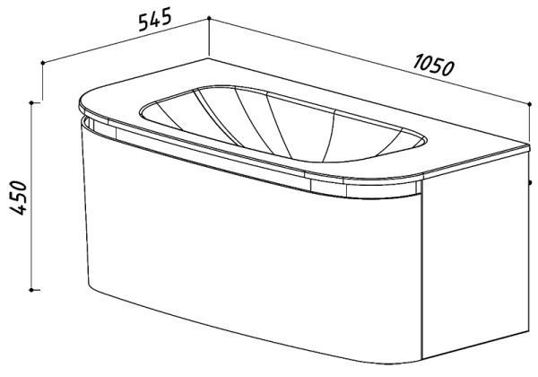 Умывальник Belux Темза ТЕ-1050 , белый